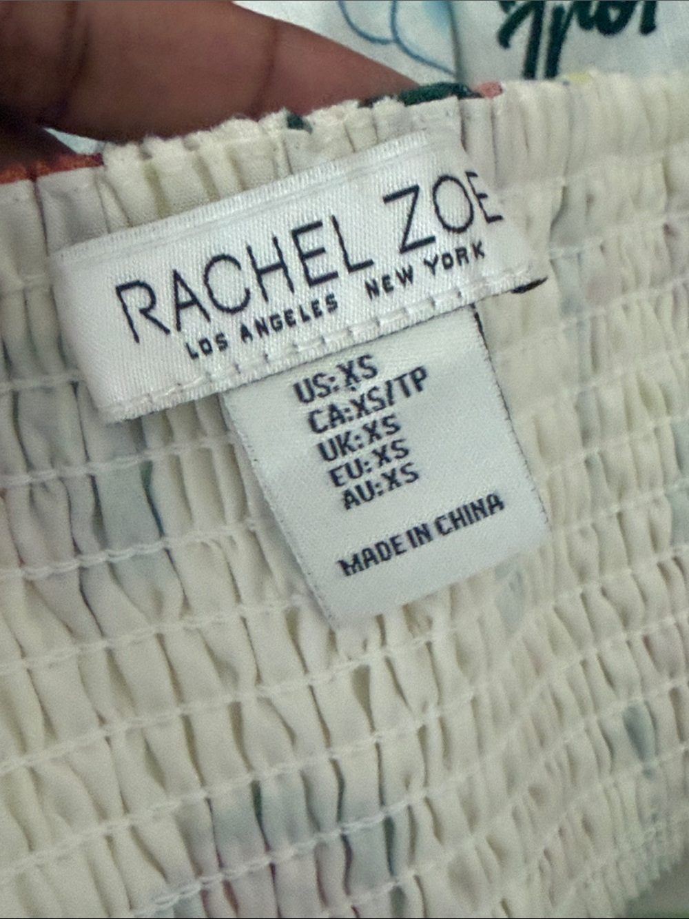 Anthropologie linen white Maxi Sundress Multi-Color Tropical Print pockets XS - Picture 9 of 13